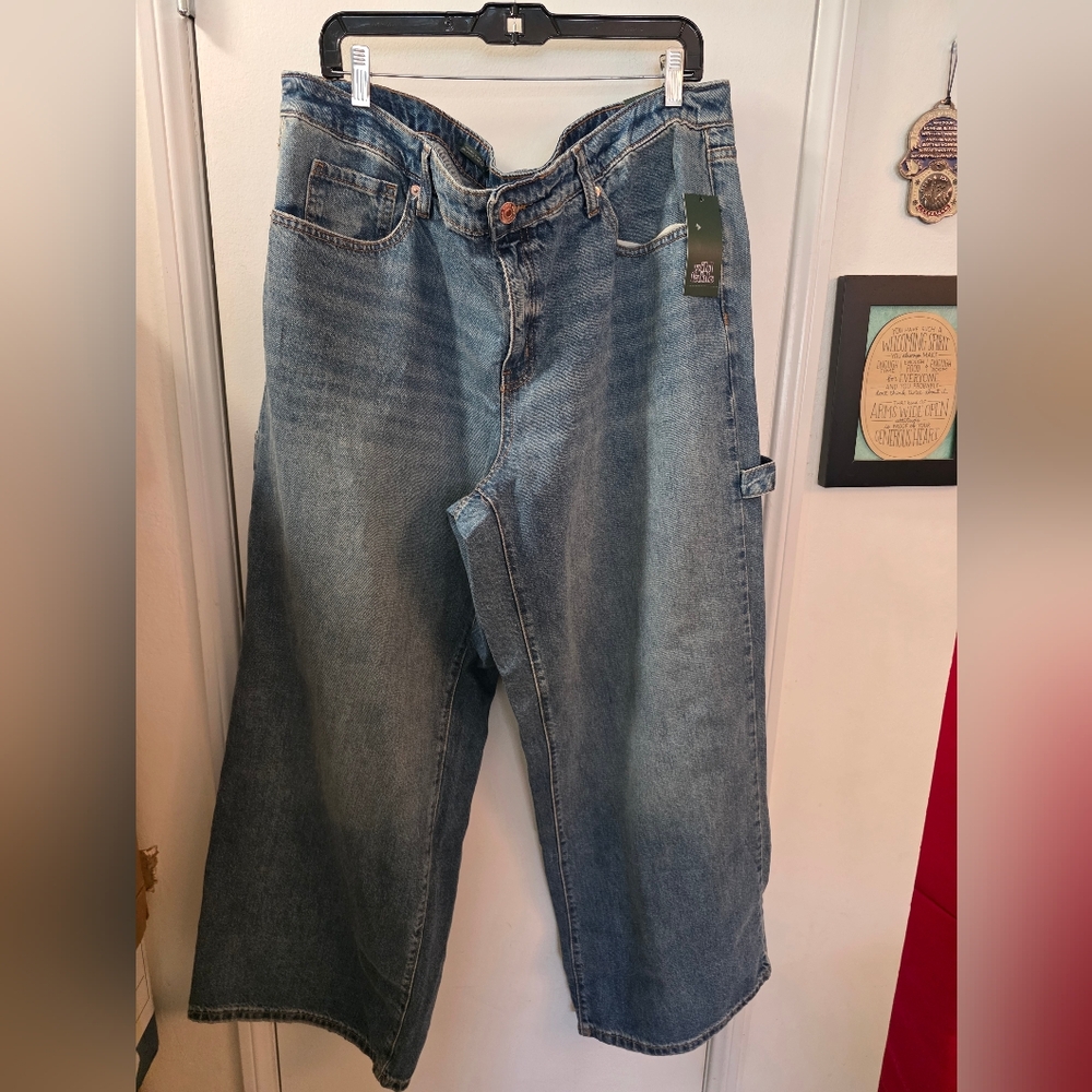 wild fable Light Blue Denim Carpenter Jeans